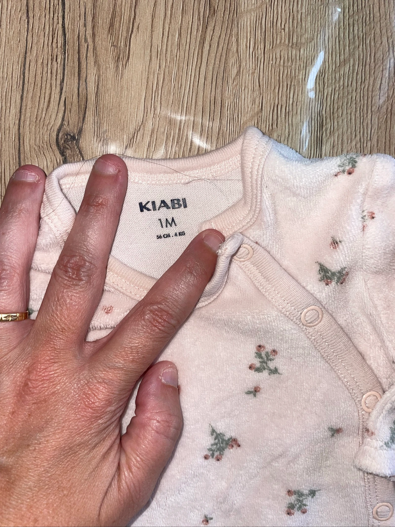 Velvet pajamas 1 month 56 cm Kiabi – photo 2